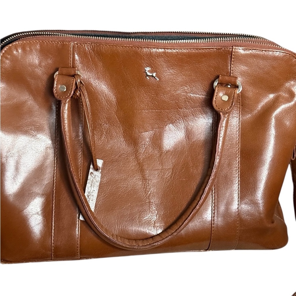 Ashwood three section large Top quality Leather Crossbody LAPTOP Handbag Gina - Picture 4 of 9